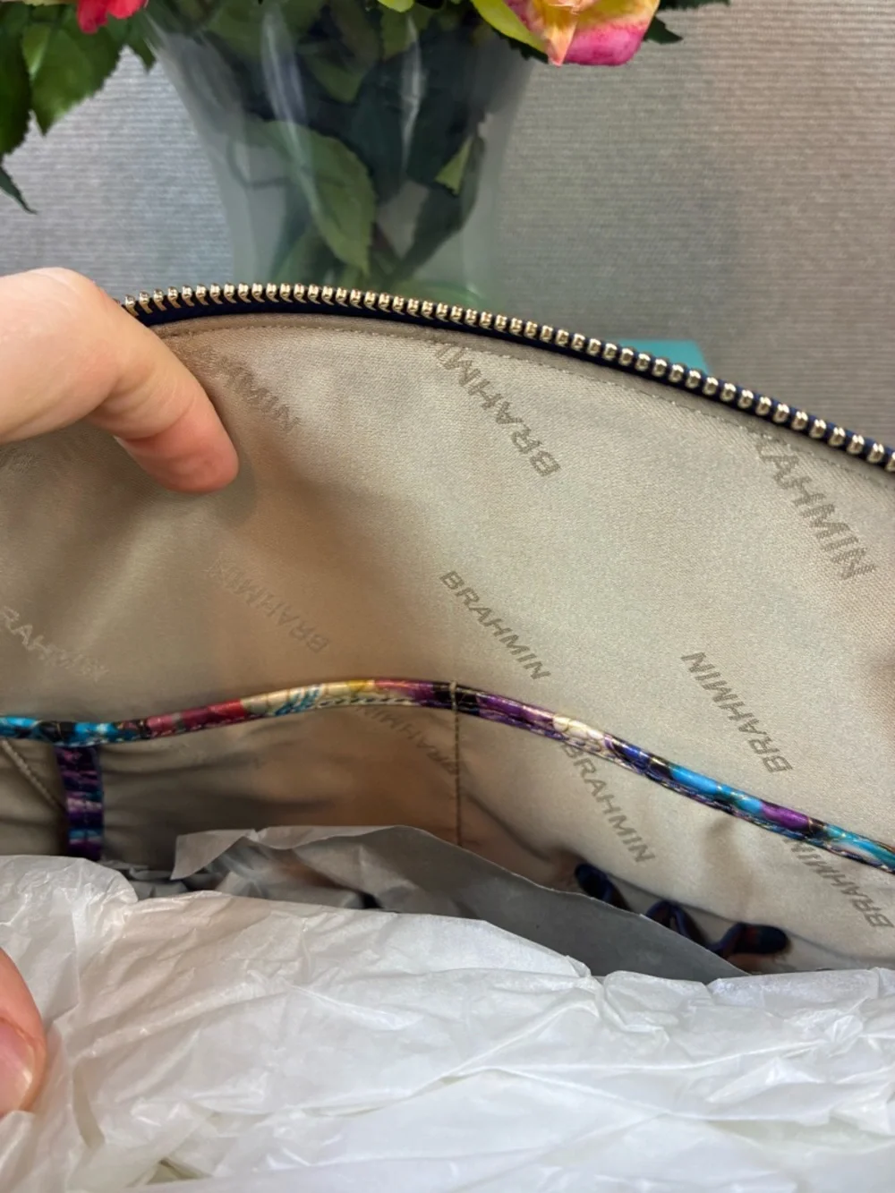 Brahmin Euphoria Melbourne Multicolor Duxbury Bag - NWT & Dustbag 🔥 🔥 🔥 - Picture 7 of 10